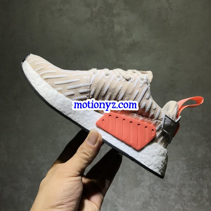 Real Boost Adidas NMD R2 PK Linen White